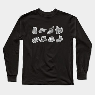 Monopoly Pieces Long Sleeve T-Shirt